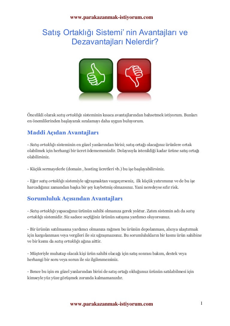 Avantajları Ve Dezavantajları Nelerdir Avantajları Ve Dezavantajları Nelerdir